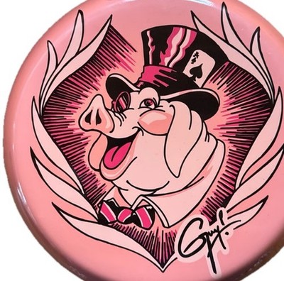 Guy Fieri 10'' dekoriert emailliert Tattoo Antihaft Gusseisen Pfanne Grillpfanne x 2