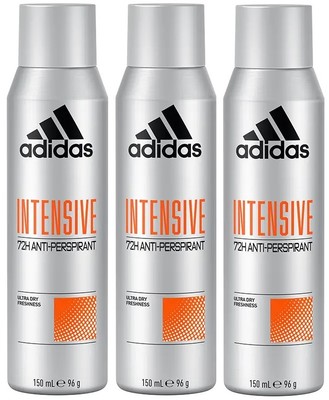 3 x Adidas 72H Cool & Dry Antitranspirant Spray 150 ml - Intensiv