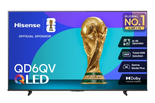 Hisense QD6QV Series 43 Inch 4K UHD HDR QLED Smart TV (2026)