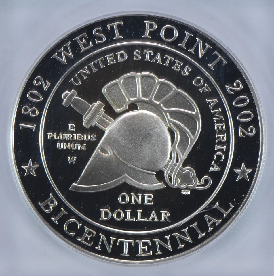 2002-W West Point Commemorative Silver Dollar PR70 DCAM ICG *6761 - Image 3 of 4