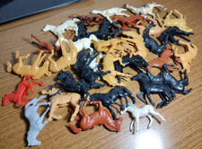 Vintage 34 Plastic Lido Imex Marx Horses Mixed Lot