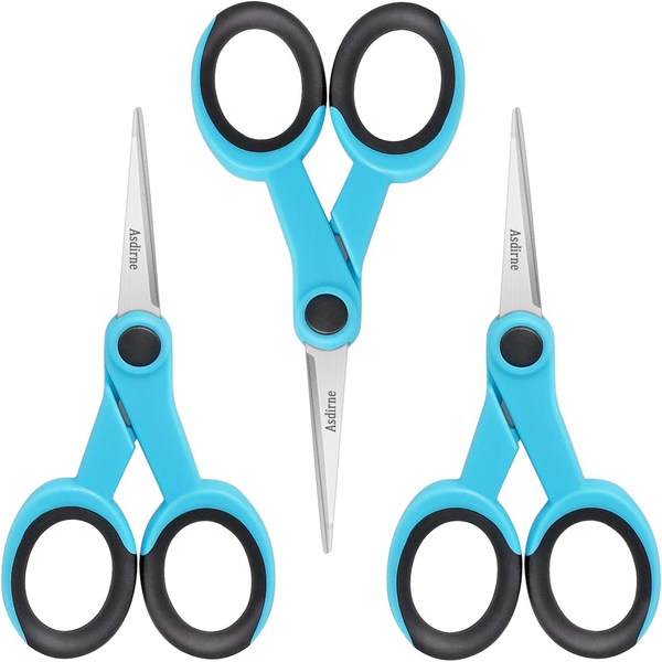 Asdirne Stickschere Mit Scharfer Edelstahlklinge Und Weichen Griffen, Ideal Zum-image