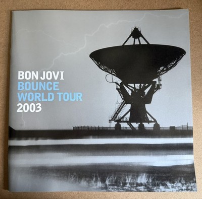 Concert Tour Program Book BON JOVI BOUNCE World Tour 2003 with tickets 