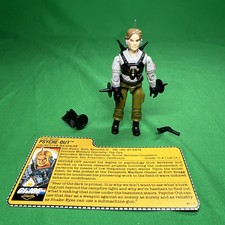 1988 G.I. JOE NIGHT FORCE PSYCHE-OUT 100% Complete w/ File Card High Grade
