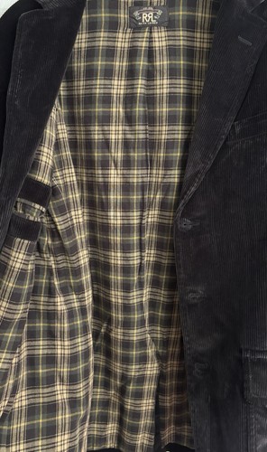 Vintage Ralph Lauren Double RL RRL Corduroy Blazer Jacket Size M/L.P2P=21.5 - Picture 3 of 4