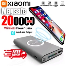 Xiaomi Super Slim Magnetic Wireless Power Bank 200000mAh High Capacity USB-c US