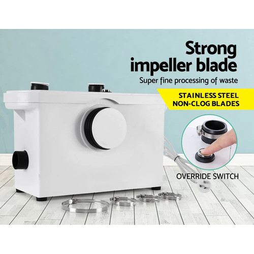 Giantz Macerator Sewerage Pump Waste Water Marine Toilet Disposal Unit Laundry - Picture 5 of 8