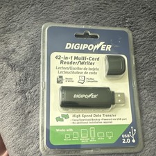 DIGIPOWER 42-in-1 Multi-Card Reader/Writer USB 2.0 DP-MCR4 MicroSD SDHC MS Pro