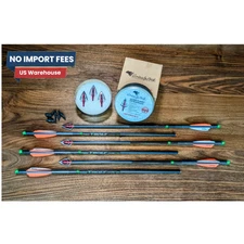 OverkiII X Bolt & Broadhead Package 6 Victory Archery Hunting Samurai 150 Grains