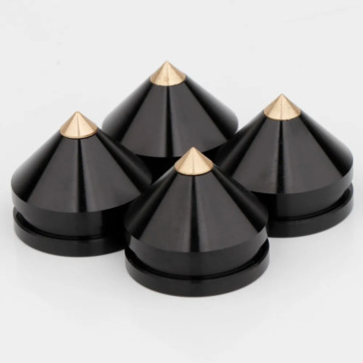 4Sets Aluminium Speaker Stand Feet Foot Pad  Alloy Spikes Cone Floor Foot Nail
