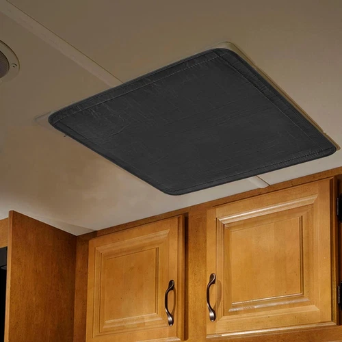 RV Roof Vent Skylight Insulator Cover, Sun Blackout Fabric for Camper (16 X 16 I