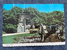 Sutter's Fort and the '49 Gold Rush in California Vintage Postcard