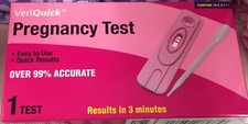 Lot Of 3 VeriQuick Pregnancy Tests Results in 3-Mins Over 99 Accurate - "NEW"