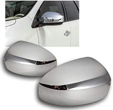 Gloss Silver Chrome Mirror Cover Overlay Caps Fits 09-17 FX35 FX37 FX50 QX70