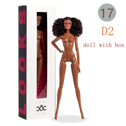 Tan Skin 1/6 BJD Doll Wavy Hair 12" Full Doll Figure Ball Jointed Body Kids Toys - Picture 1 of 1
