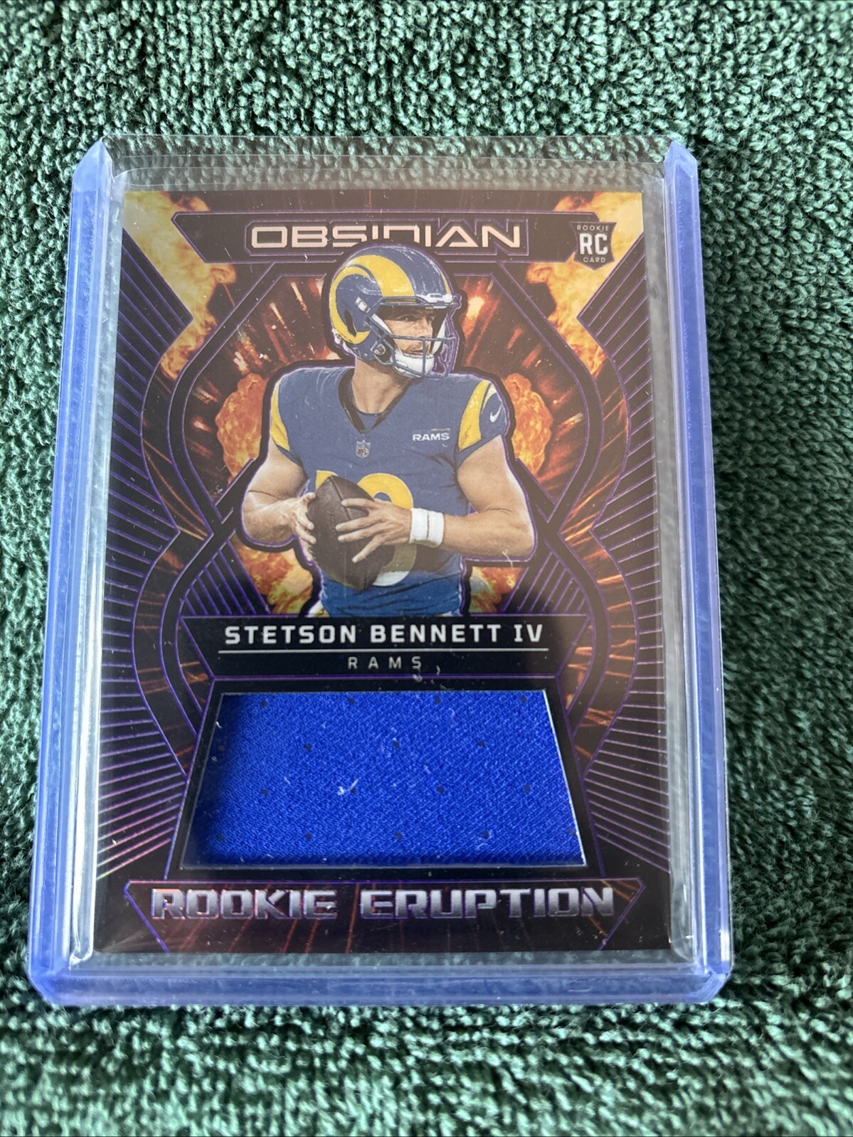 2023 Panini Obsidian Purple Electric Etch /75 Stetson Bennett IV #REM-SBE RC