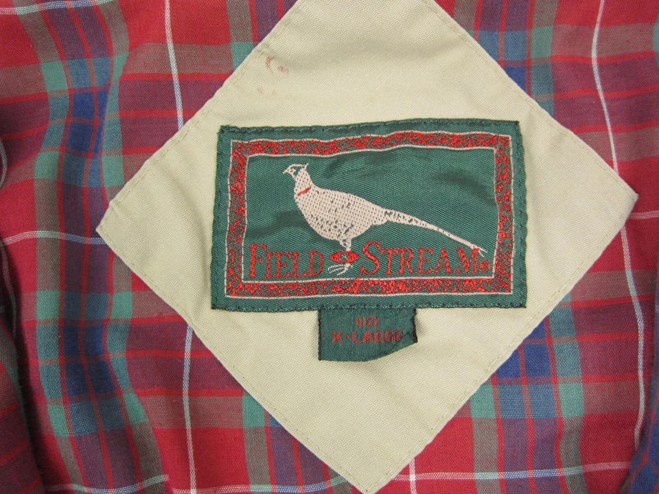 Chaqueta De Colección Field & Stream Para Hombre Extra Grande XL Marrón Años 80 Motociclista Crucero Cremallera Foto 3 de 4