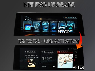 BMW NBTEvo ID5 auf ID6 Upgrade einfache USB-Aktivierung zum Selbermachen Codierung UK Verkäufer schnelle Datei