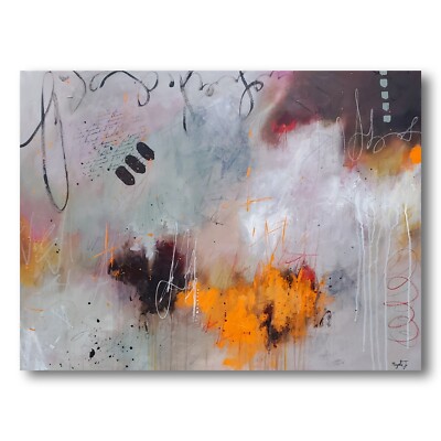 Original Abstract Fine Art 30x40in Ready To Hang Signed Painting