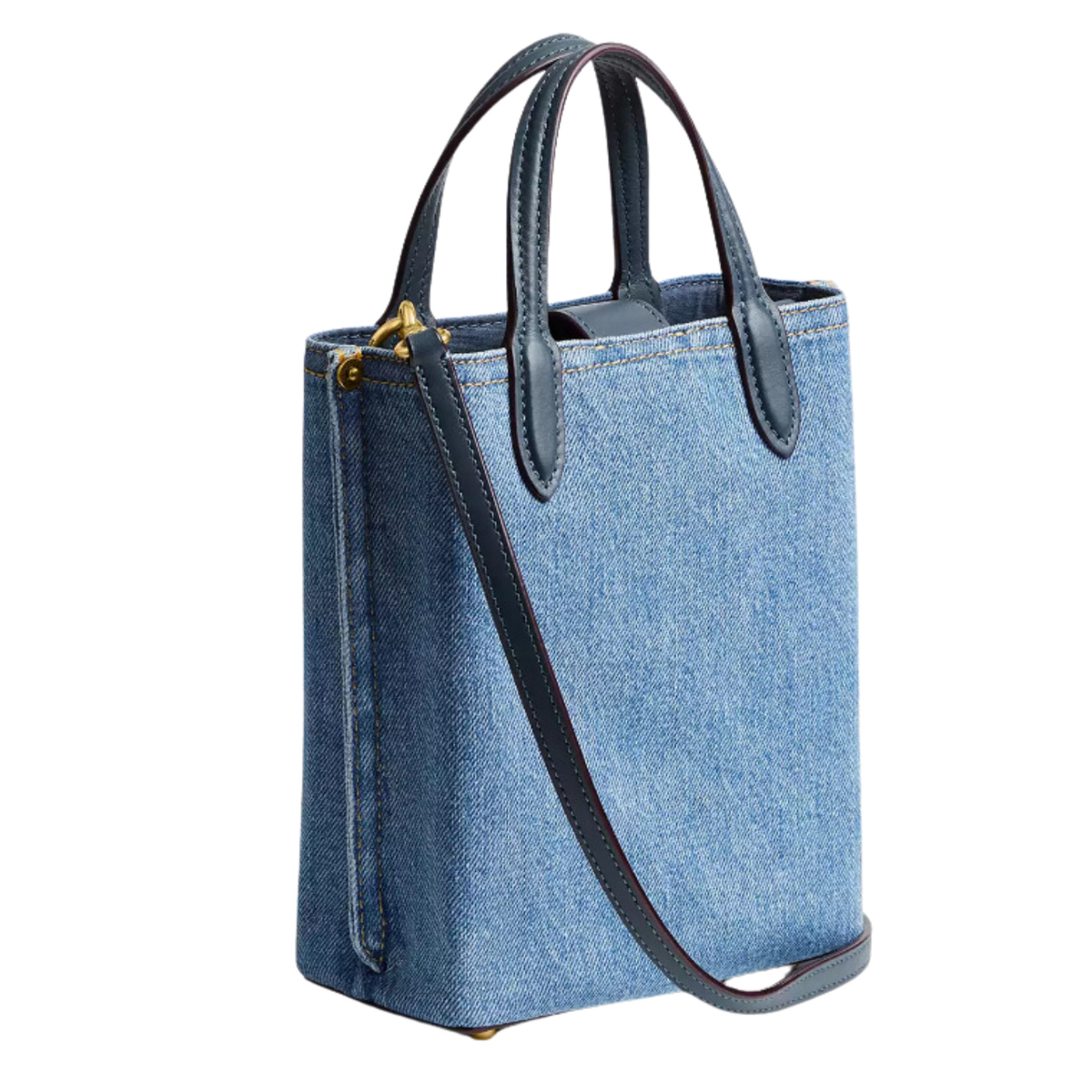 COACH OUTLET Willow Tote 16 Denim CR677 B4/IN Brass Indigo COACH OUTLET Willow Tote 16 Denim CR677 B4/IN Brass Indigo