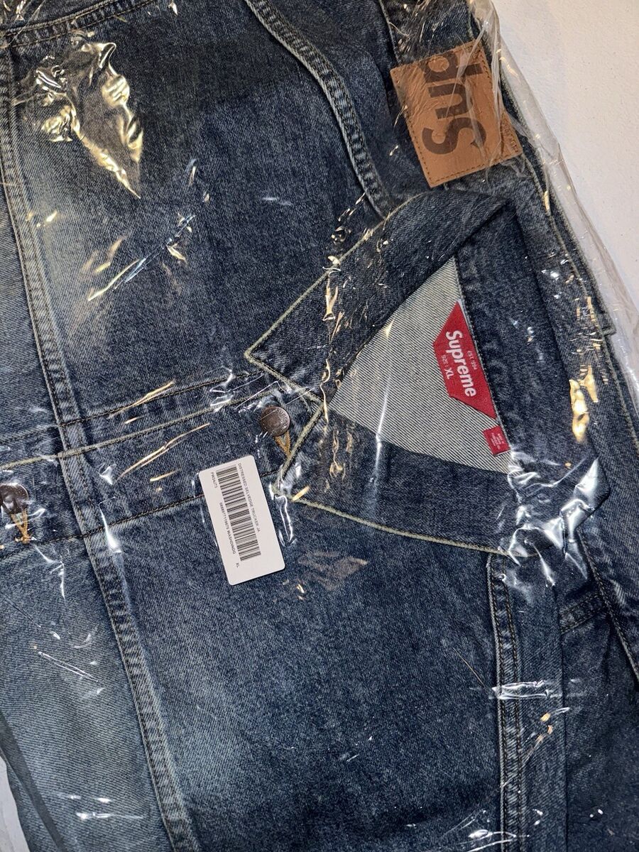Supreme Distressed Selvedge Trucker Jacket XL New In Hand Supreme Distressed Selvedge Trucker Jacket XL New In Hand