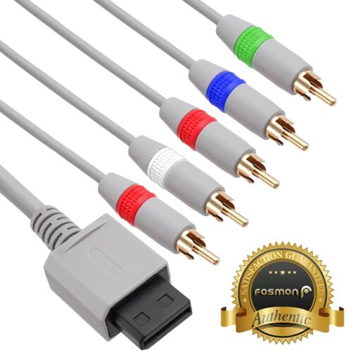 6FT HD TV Component RCA Audio Video AV Kabel Wtyczka do Nintendo Wii U Wii - Zdjęcie 1 z 2