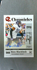 2020 Chronicles Draft Picks Red Foil Autograph #18 Ross Blacklock RC