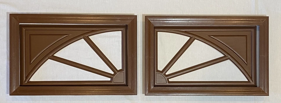 Kit de ventana de puerta de garaje Amarr de nogal marco de panel corto insertar parrilla opciones de vidrio Foto 4 de 4