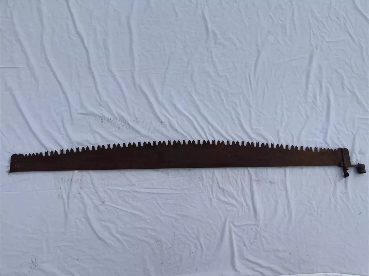 Antique 2 Man Crosscut Logging Saw Vintage Log Cutting Tool Vintage 66