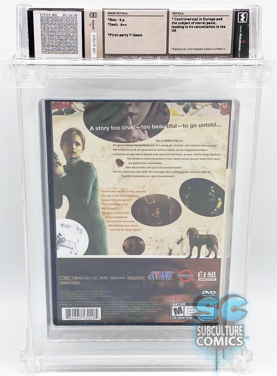 PS2 - RULE OF ROSE - FACTORY SEALED - WATA 9.6 A++ - ATLUS PS2 - RULE OF ROSE - FACTORY SEALED - WATA 9.6 A++ - ATLUS