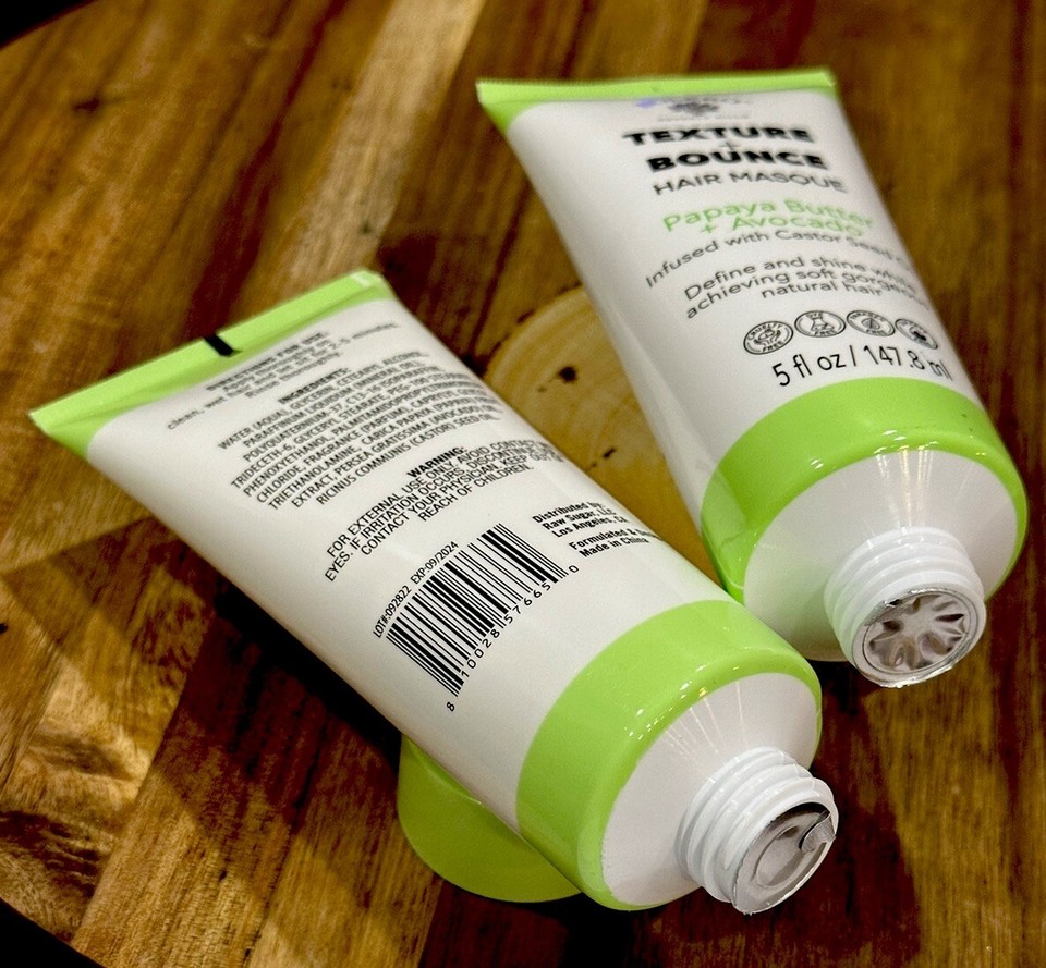 Set 2 Bolero Beverly Hills Texture + Bounce Hair Masque Papaya Butter