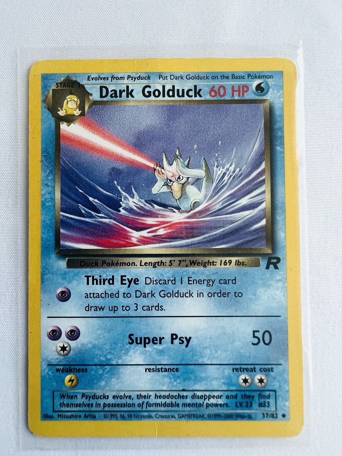 Dark Golduck 37/82 1st Edition Team Rocket Uncommon Pokémon Card Near Mint