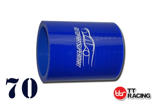 4PLY Silicone Straight Coupler Hose intercooler Inside Diameter 70mm 2.75" Blue - Zdjęcie 1 z 2