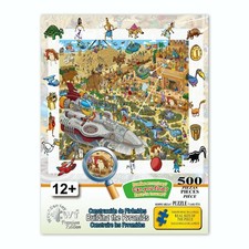 500 Piece Jigsaw Building the Pyramids Rompecabezas Egypt  2706  FREE T shirt