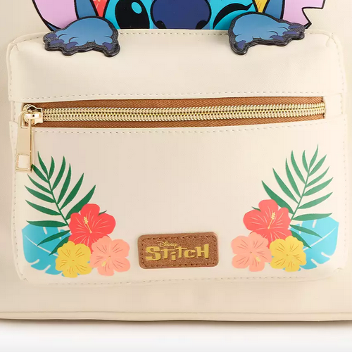 Disney Lilo and Stitch Hawaiian Mini Backpack and Keychain Bag Charm Disney Lilo and Stitch Hawaiian Tropical Mini Backpack with  main image 3