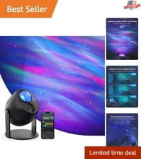 Ultimate Galaxy Projector: 16 Million Colors, Smart Control & Bluetooth Speaker