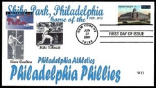 2001 Shibe Park Philadelphia FDC Home of the Phillies and Athletics WII Cachet