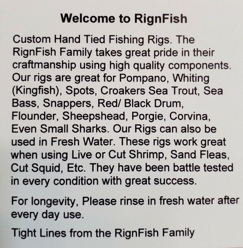 10 - Surf Fishing Rigs, Pier Rigs, Boat Rigs, Regular Mono Rigs Pompano Whiting - Picture 12 of 12