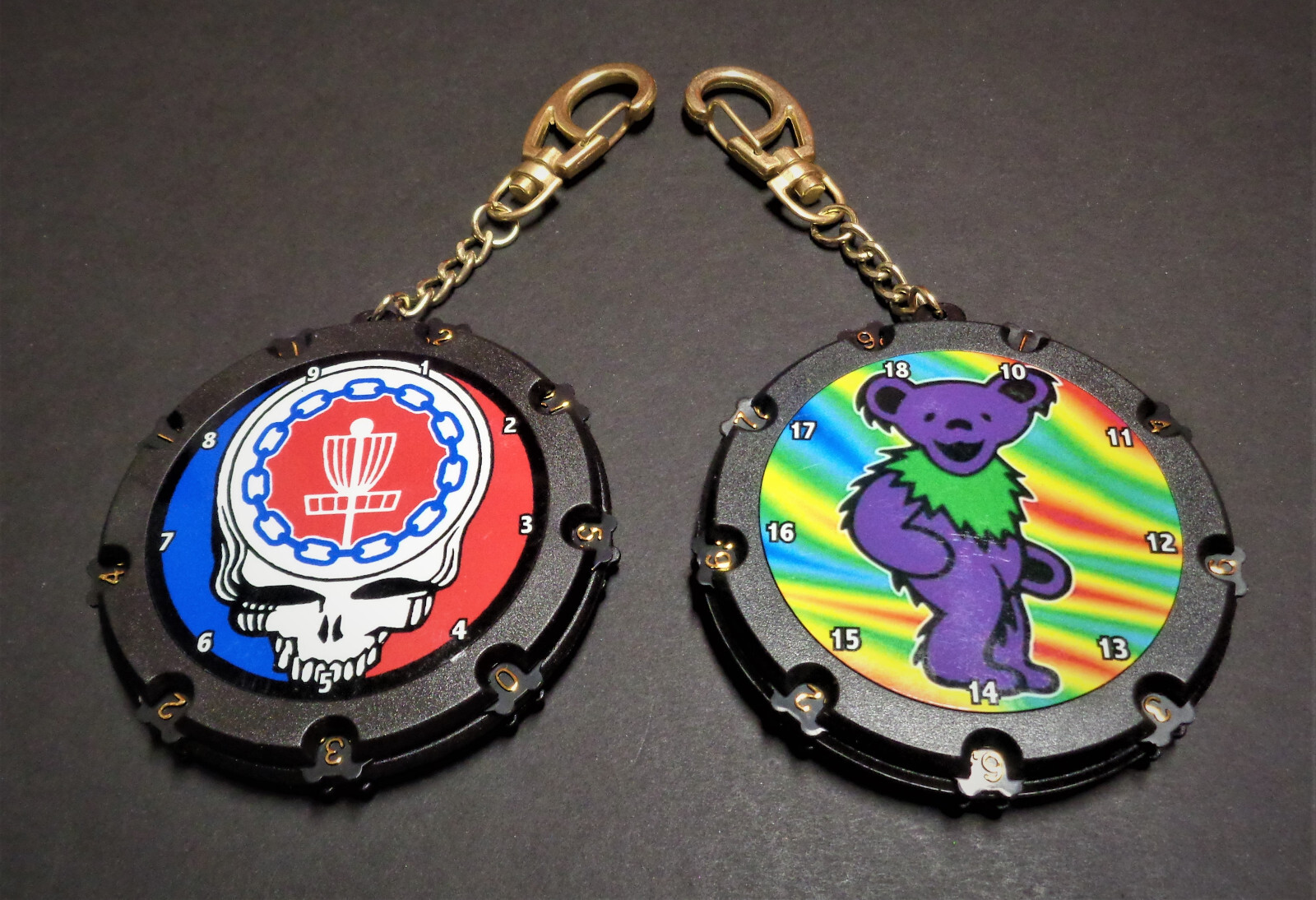 New 1 Disc Golf Score Keeper Bag TagAce Your Chains & Dancing Bear eBay