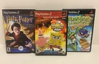 PS2 PlayStation Lot of 3 Games - Spongebob Movie, Frogger’s Adventure, Harry Pot