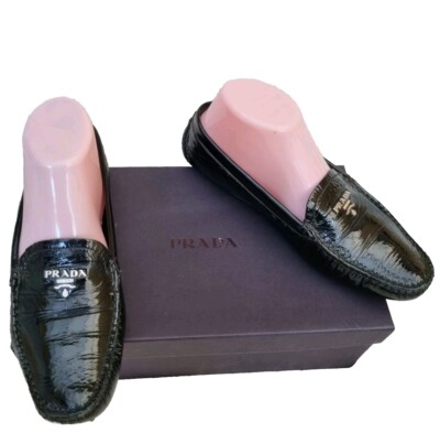 Prada Authentic Loafer Flats Pumps Ballerinas Gr. Eur37,5 UK 4 bis 4,5