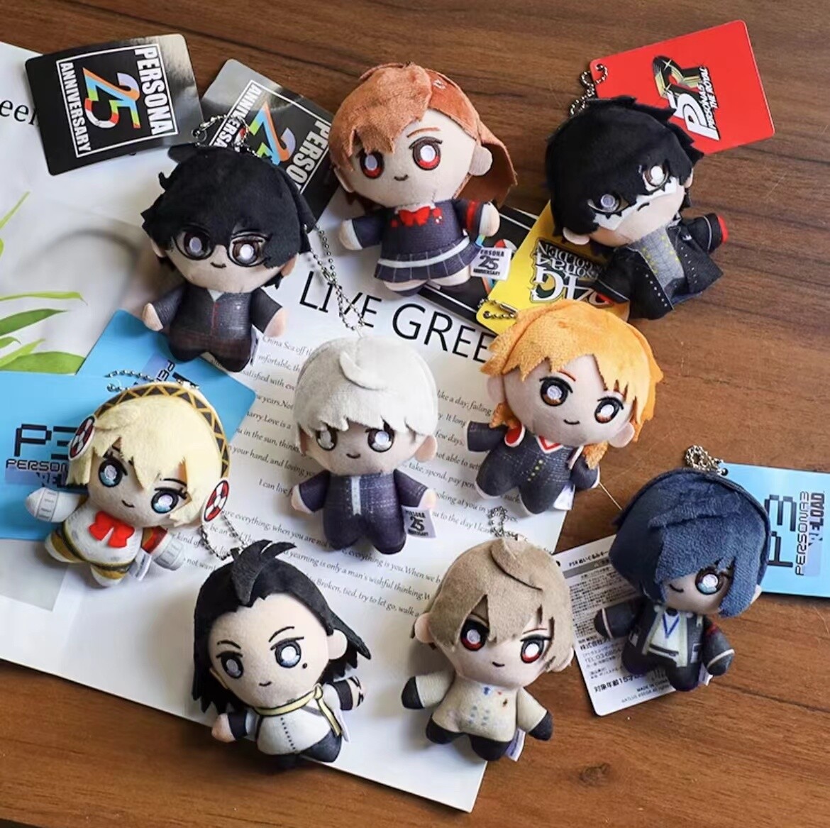 Persona 25Th Anniversary 10CM Plush Keychain Toy P4 & P5 Yu