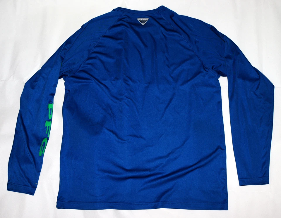 Columbia PFG Omni-Shade Mens Long Sleeve Spellout Shirt Size XL - Image 3 of 4
