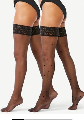 lace top thigh highs