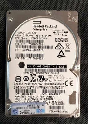 768788-002 600GB 10K 12Gbps 2.5