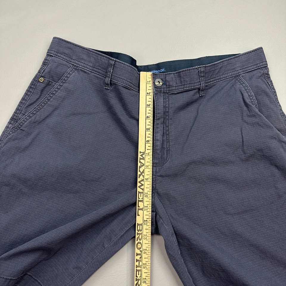 Pantalones Cortos Impermeable Para Hombre 40 (42) Azul Ripstop Elastizados Utilidad Senderismo Aire Libre Foto 3 de 4
