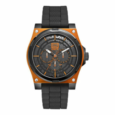 Marc Ecko Mens UNLTD The Street Multifunction Orange & Black IP Watch E13558G3