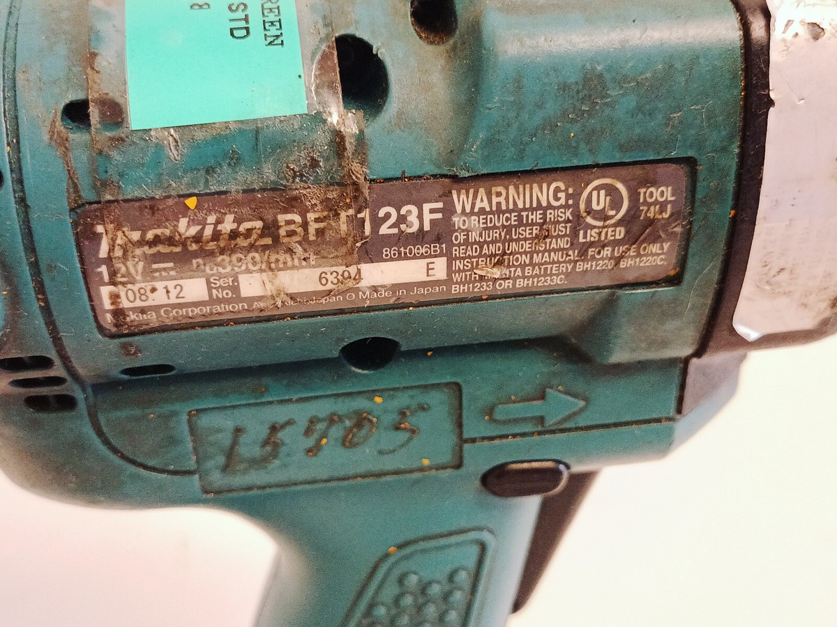 Makita BFT123f 12v adjustable torque driver tool no battery