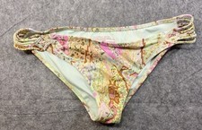 Victoria Secret Bikini Bottoms Medium Mint Green Floral The Cheeky