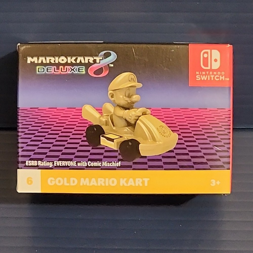 Gold Mario Kart 6 McDonald's 2024 Happy Meal Toy with Original Box